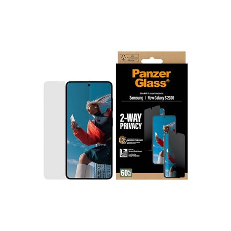 PanzerGlass - Ochrana obrazovky pro mobilní telefon - ultraširoký strih s EasyAligner - sklo - s bezpecnostním filtrem