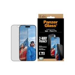PanzerGlass - Ochrana obrazovky pro mobilní telefon - ultraširoký strih s EasyAligner - sklo - s bezpecnostním filtrem