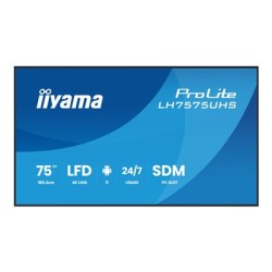 75" iiyama LH7575UHS-B2AG:IPS, 4K UHD,Android,24/7