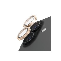 PanzerGlass Hoops - Chránic na objektiv pro mobilní telefon - glitter gold - pro Apple iPhone 16, 16 Plus, 17