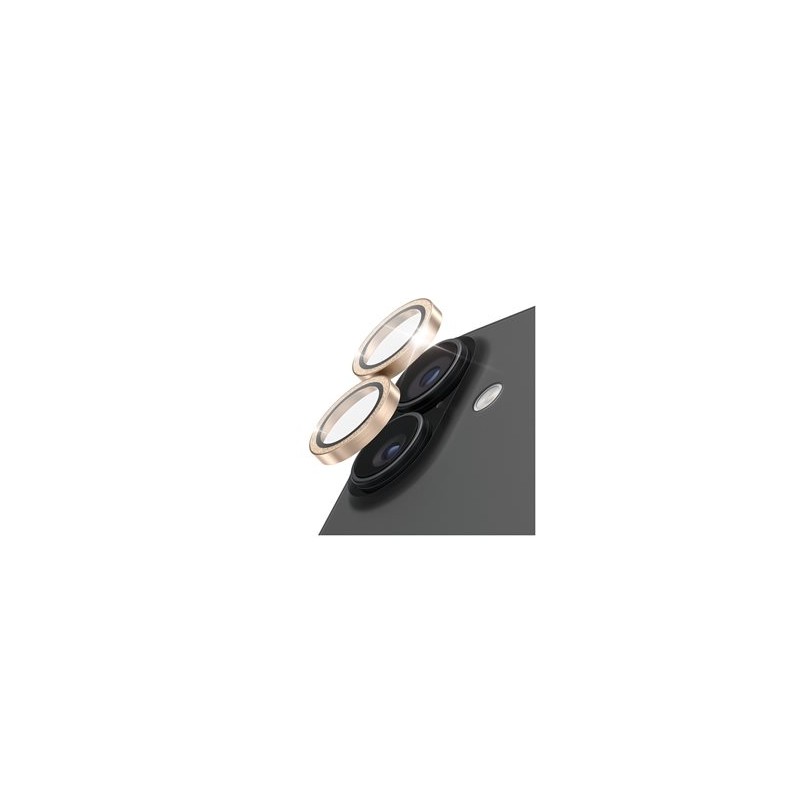 PanzerGlass Hoops - Chránic na objektiv pro mobilní telefon - glitter gold - pro Apple iPhone 16, 16 Plus, 17