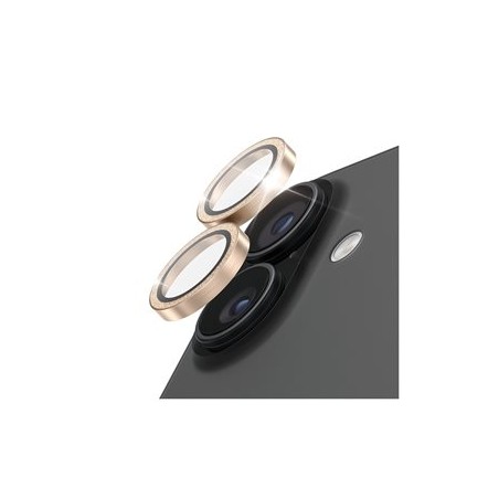 PanzerGlass Hoops - Chránic na objektiv pro mobilní telefon - glitter gold - pro Apple iPhone 16, 16 Plus, 17