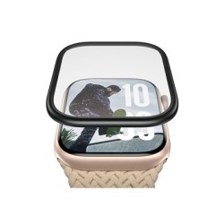 PanzerGlass - Ochrana obrazovky pro chytré hodinky - kovový - sklo - barva rámu cerná - pro Apple Watch (46 mm)