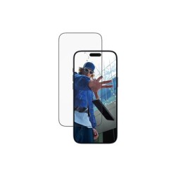 PanzerGlass - Ochrana obrazovky pro mobilní telefon - ultraširoký strih s EasyAligner - sklo - barva rámu cerná - pro Apple
