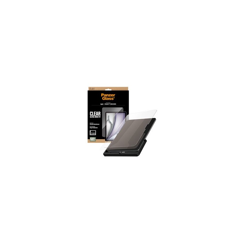 PanzerGlass - Ochrana obrazovky pro tablet - ultraširoký strih, s nástrojem FASTFIT - sklo - prusvitná - pro Apple 11-inch iPad