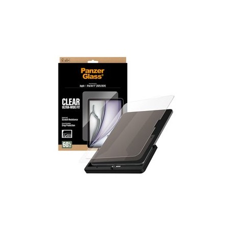 PanzerGlass - Ochrana obrazovky pro tablet - ultraširoký strih, s nástrojem FASTFIT - sklo - prusvitná - pro Apple 11-inch iPad