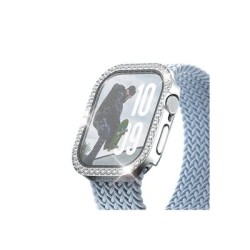 PanzerGlass Disco - Ochranný kryt prední obal pro chytré hodinky - celé telo, 42 mm - sklo, plast - stríbrná - pro Apple Watch