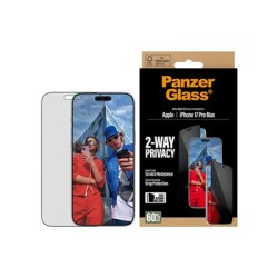 PanzerGlass Privacy - Ochrana obrazovky pro mobilní telefon - ultraširoký strih s EasyAligner - sklo - s bezpecnostním filtrem