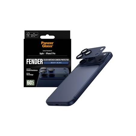 PanzerGlass FENDER - Chránic na objektiv pro mobilní telefon - tmave modrá - pro Apple iPhone 17 Pro