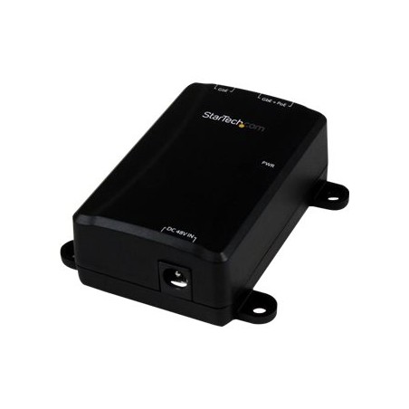 StarTech.com 1 Port Gigabit Midspan - PoE+ Injector - 802.3at and 802.3af - Wall-Mountable Power over Ethernet Injector Adapter