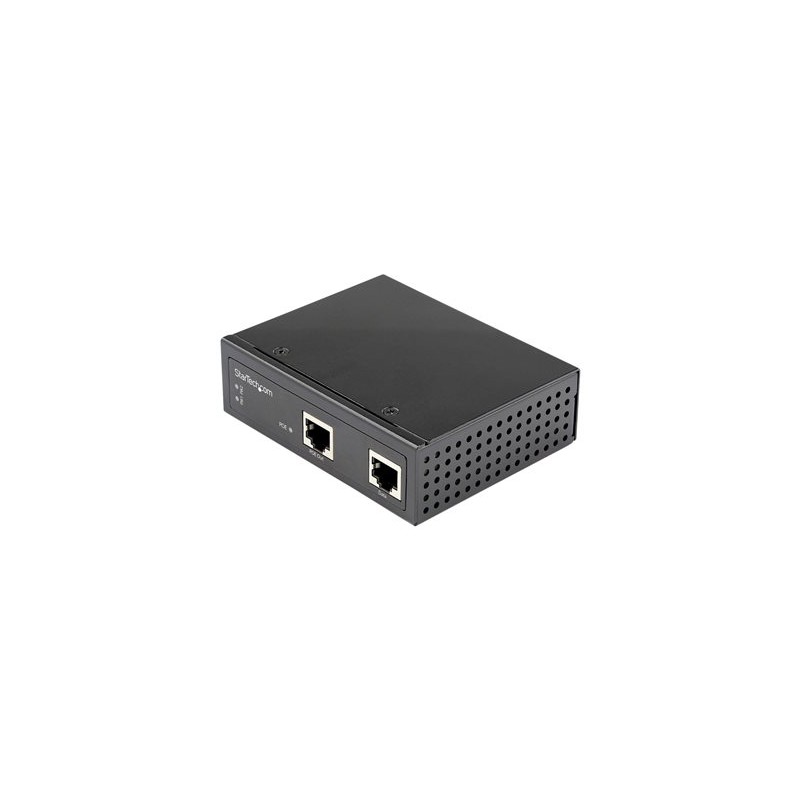 StarTech.com Industrial Gigabit PoE Injector, High Speed/High Power 90W, 802.3bt PoE++ 48V-56VDC DIN Rail UPoE/Ultra Power Over