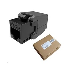 Solarix MULTIPACK 24 ks - keystone CAT5E UTP RJ45 černý samořezný