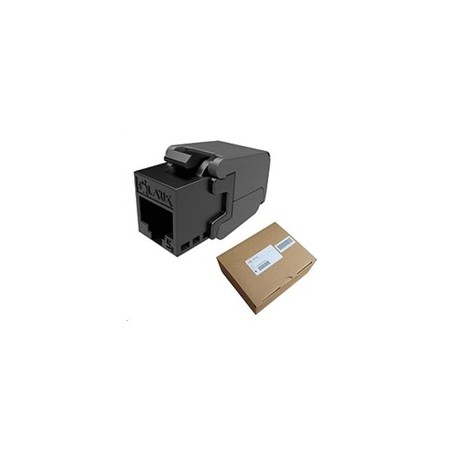 Solarix MULTIPACK 24 ks - keystone CAT5E UTP RJ45 černý samořezný