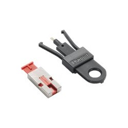 Panduit USB Type A Blockout Device - Záslepka konektorů RJ - červená