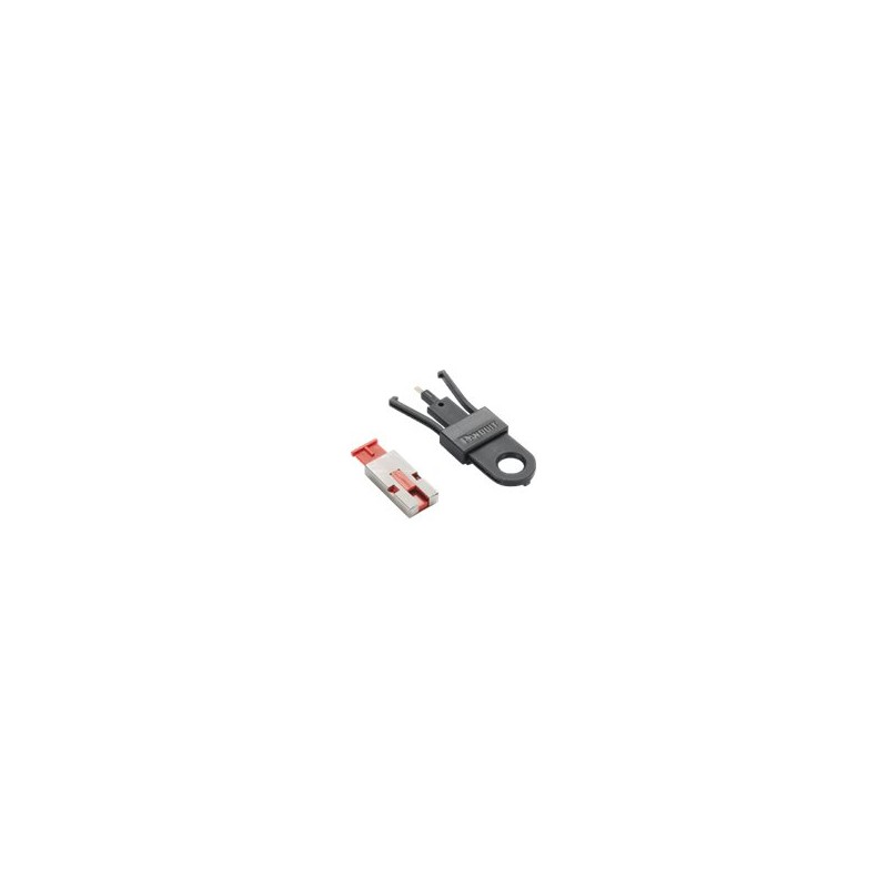 Panduit USB Type A Blockout Device - Záslepka konektorů RJ - červená