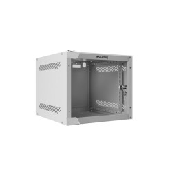 Nástěnný rack 10'' 4U 280x310mm šedý flat pack