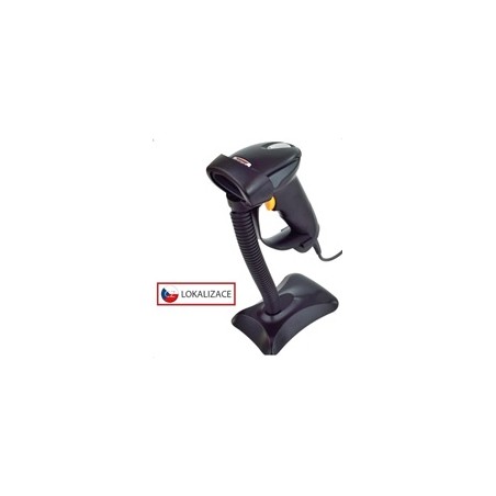 Virtuos CCD čtečka HT-310A s dlouhým dosahem, USB (klávesnice/RS232),stojánek , černá