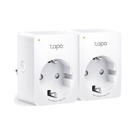Tapo P110 V1.2 - Inteligentní zásuvka - s energetickým monitorem - bezdrátový - 802.11b/g/n - 2.4 Ghz (balení 2) P110(2PACK)(EU)