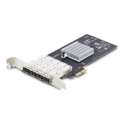 StarTech.com 4-Port GbE SFP Network Card, PCIe 2.0 x2, Intel I350-AM4 4x 1GbE Controller, 1000BASE Copper/Fiber Optic