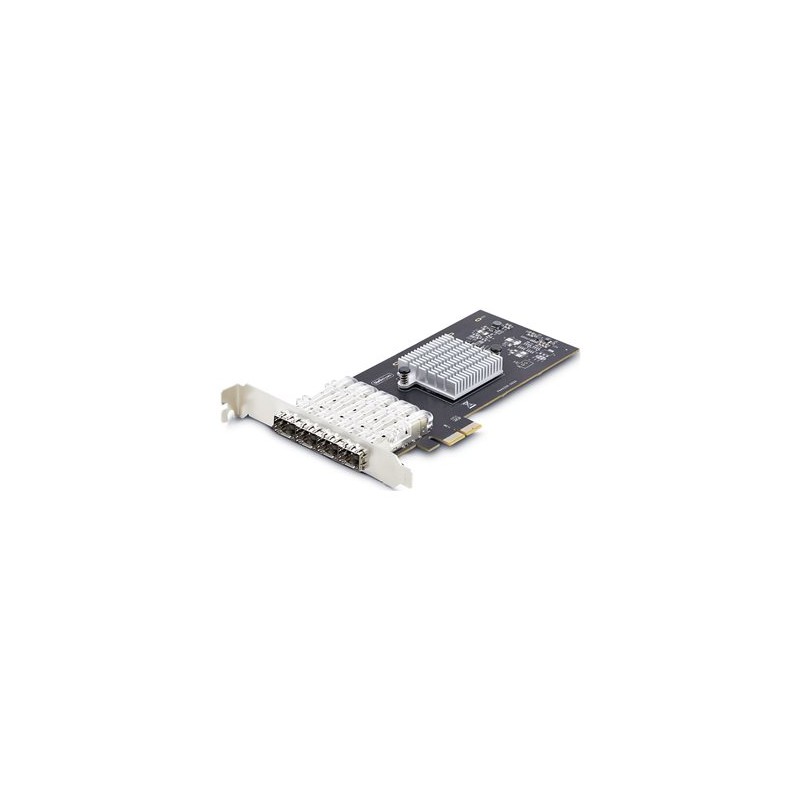 StarTech.com 4-Port GbE SFP Network Card, PCIe 2.0 x2, Intel I350-AM4 4x 1GbE Controller, 1000BASE Copper/Fiber Optic