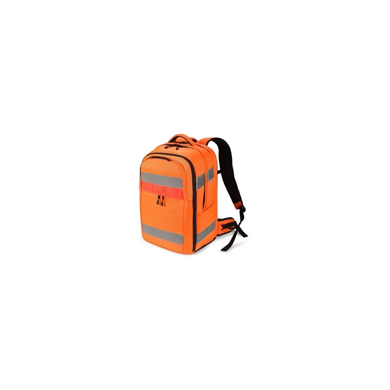 DICOTA Hi-Vis V2 - Baťůžek - 32-38 litrů - polyester, termoplastický polyuretan (TPU) - oranžová