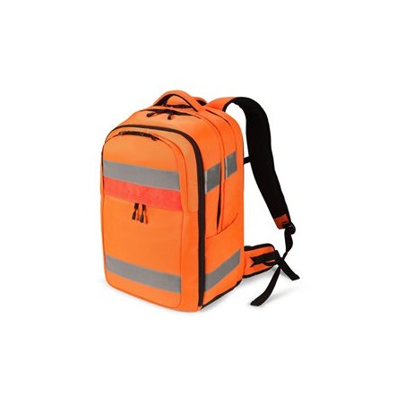 DICOTA Hi-Vis V2 - Baťůžek - 32-38 litrů - polyester, termoplastický polyuretan (TPU) - oranžová