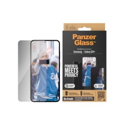 PanzerGlass - Ochrana obrazovky pro mobilní telefon - ultraširoký strih s EasyAligner - sklo - s bezpecnostním filtrem - barva