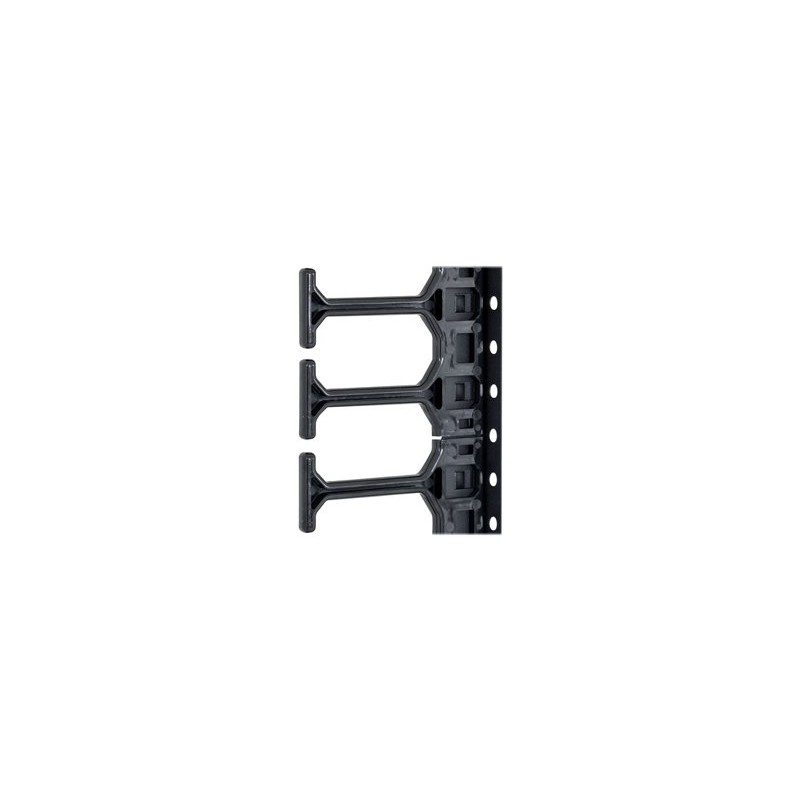 Triton RAB-VP-H47-Y1 - Stojanový panel pro usporádání kabelu - cerná, RAL 9005 - 47U