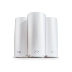 NETGEAR Orbi 870 Series RBE873 - Systém WiFi - (router, 2 extendery) - až 9000 čtverečních stop - mesh 10GbE, 2.5G… RBE873100EUS