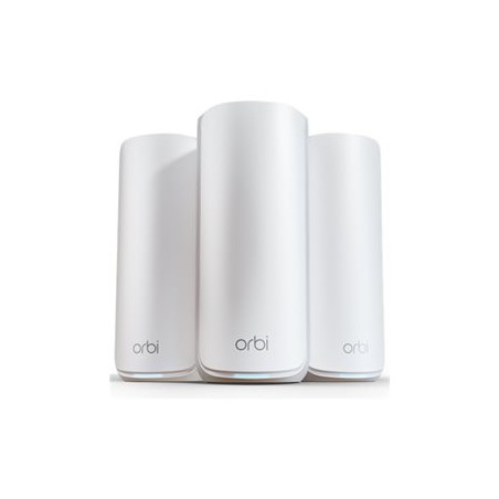 NETGEAR Orbi 870 Series RBE873 - Systém WiFi - (router, 2 extendery) - až 9000 čtverečních stop - mesh 10GbE, 2.5G… RBE873100EUS