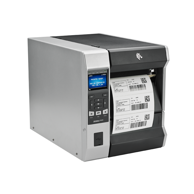 TT Printer ZT610 4", 300 dpi, Euro and UK cord, Serial, USB, Gigabit Ethernet, Bluetooth 4.0, USB Host, Rewind… ZT61043T2E0100Z