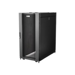 StarTech.com 25U Server Rack Cabinet, 4 Post Adjustable Depth 7" to 35" Locking Vented Mobile/Rolling Network/Data/IT Equipment