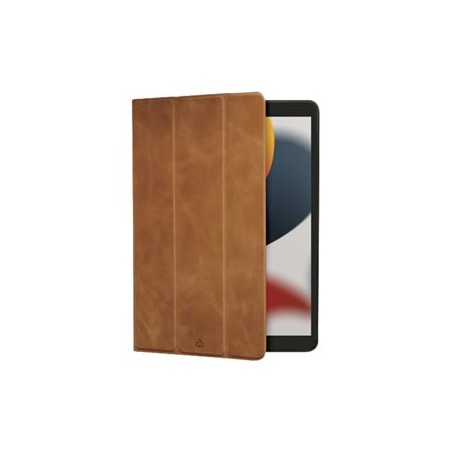 dbramante1928 Risskov - Pouzdro s klopou pro tablet - tri-fold - kůže full-grain - bronz - 10.2" - pro Apple 10.2-inch iPad