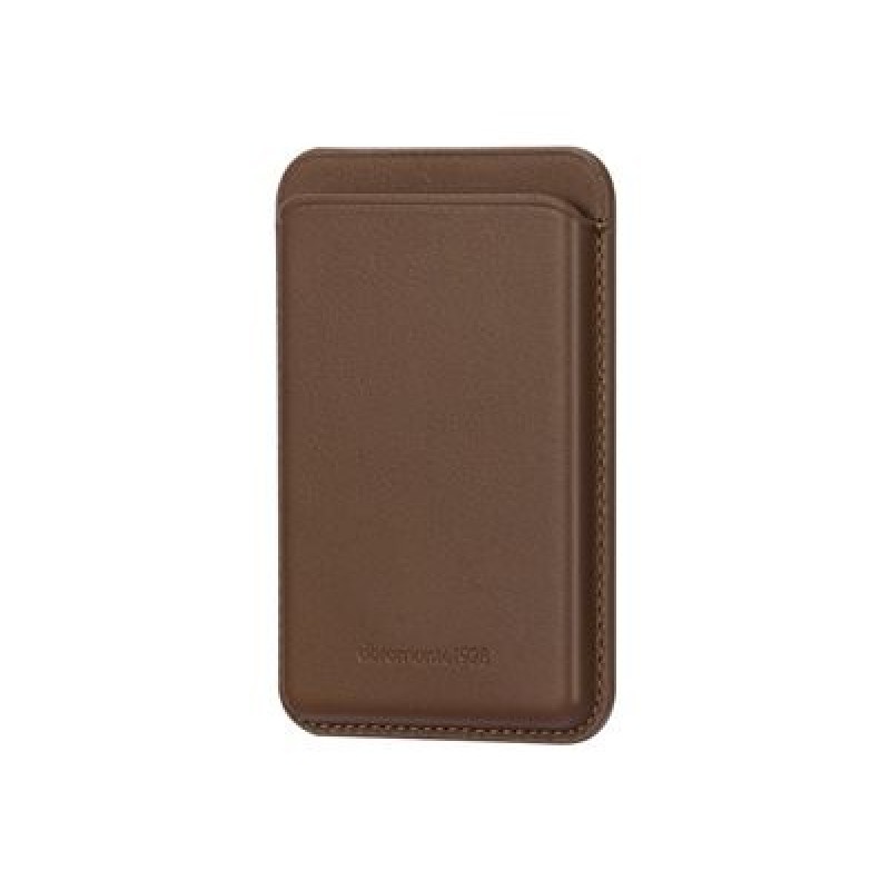 dbramante1928 - Brašna pro mobilní telefon / kreditní kartu - kompatibilita s MagSafe - kůže full-grain - dark tan