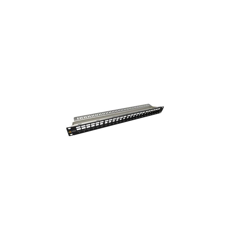 Solarix Modulární neosazený patch panel Solarix 24 portů 1U