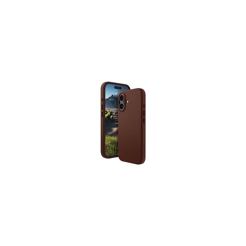 dbramante1928 Roskilde - Zadní kryt pro mobilní telefon - kompatibilita s MagSafe - kůže full-grain - dark tan - pro Apple