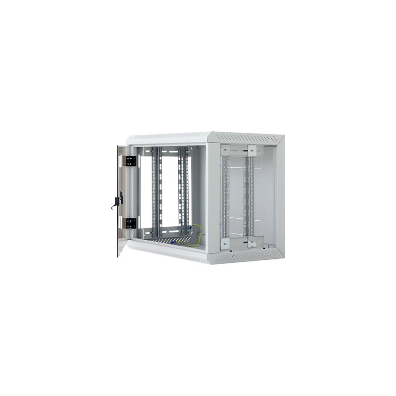 TRITON 19" jednodílný rozvaděč 6U/400mm, odnímatelné boční kryty - černý
