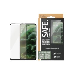 SAFE. by PanzerGlass - Ochrana obrazovky pro mobilní telefon - ultra široký tvar - sklo - barva rámu cerná - pro Motorola Moto