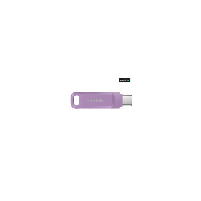 SanDisk Ultra Dual Drive Go - Jednotka USB flash - 2 TB - USB 3.2 Gen 1 / USB-C - levandulová