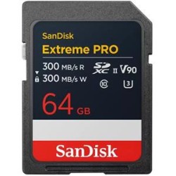 SanDisk Extreme Pro - Paměťová karta flash - 64 GB - Video Class V90 / UHS-II U3 / Class10 - SDXC UHS-II