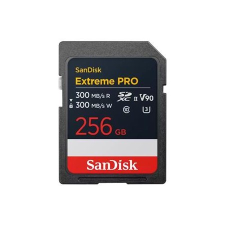 SanDisk Extreme Pro - Paměťová karta flash - 256 GB - Video Class V90 / UHS-II U3 / Class10 - SDXC UHS-II