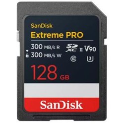 SanDisk Extreme Pro - Paměťová karta flash - 128 GB - Video Class V90 / UHS-II U3 / Class10 - SDXC UHS-II