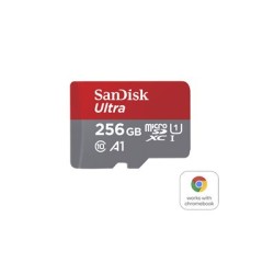 SanDisk Ultra - Paměťová karta flash (adaptér microSDXC na SD zahrnuto) - 256 GB - A1 / UHS Class 1 / Class10 - microSDXC UHS-I