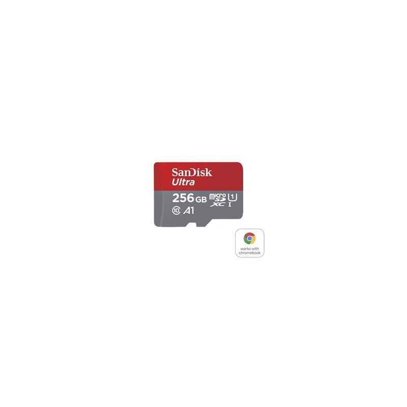 SanDisk Ultra - Paměťová karta flash (adaptér microSDXC na SD zahrnuto) - 256 GB - A1 / UHS Class 1 / Class10 - microSDXC UHS-I