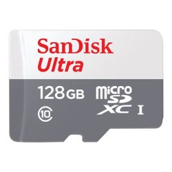 SanDisk Ultra - Paměťová karta flash (adaptér microSDXC na SD zahrnuto) - 128 GB - UHS-I / Class10 - microSDXC UHS-I