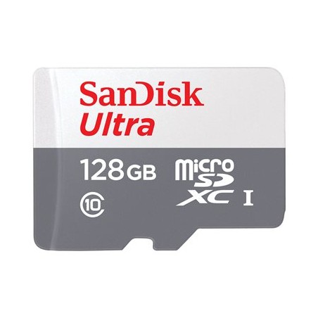 SanDisk Ultra - Paměťová karta flash (adaptér microSDXC na SD zahrnuto) - 128 GB - UHS-I / Class10 - microSDXC UHS-I