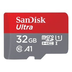 SanDisk Ultra - Paměťová karta flash (adaptér microSDHC - SD zahrnuto) - 32 GB - A1 / UHS-I U1 / Class10 - microSDHC UHS-I
