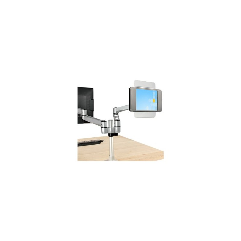 StarTech.com Secure Tablet Stand, Anti Theft Universal Tablet Holder for Tablets up to 10.5", Lockable Tablet Stand for Desk/
