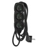 EMOS prodlužovací přívod 3z/3m, černý, 1,5mm