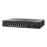 Cisco Small Business SF302-08MPP - Přepínač - L3 - řízený - 8 x 10/100 (PoE+) + 2 x kombinace Gigabit SFP - desktop, Lze
